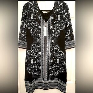 White House Black Market Black Reversible Dress